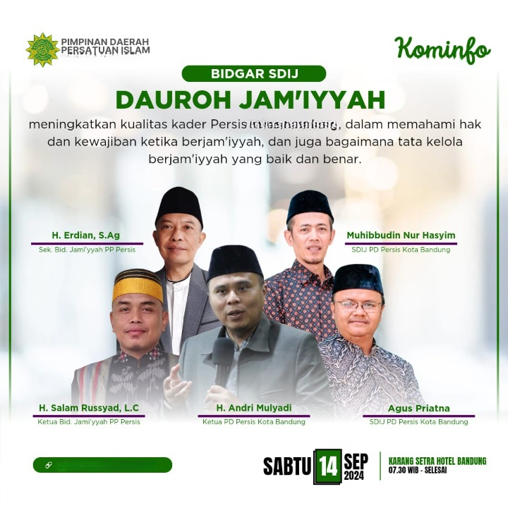Dauroh Jamiyyah SDIJ PD PERSIS Kabupaten Sukabumi